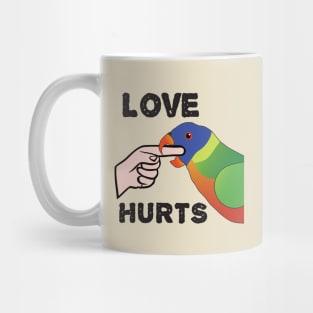 Love Hurts - Rainbow Lorikeet Parrot Mug